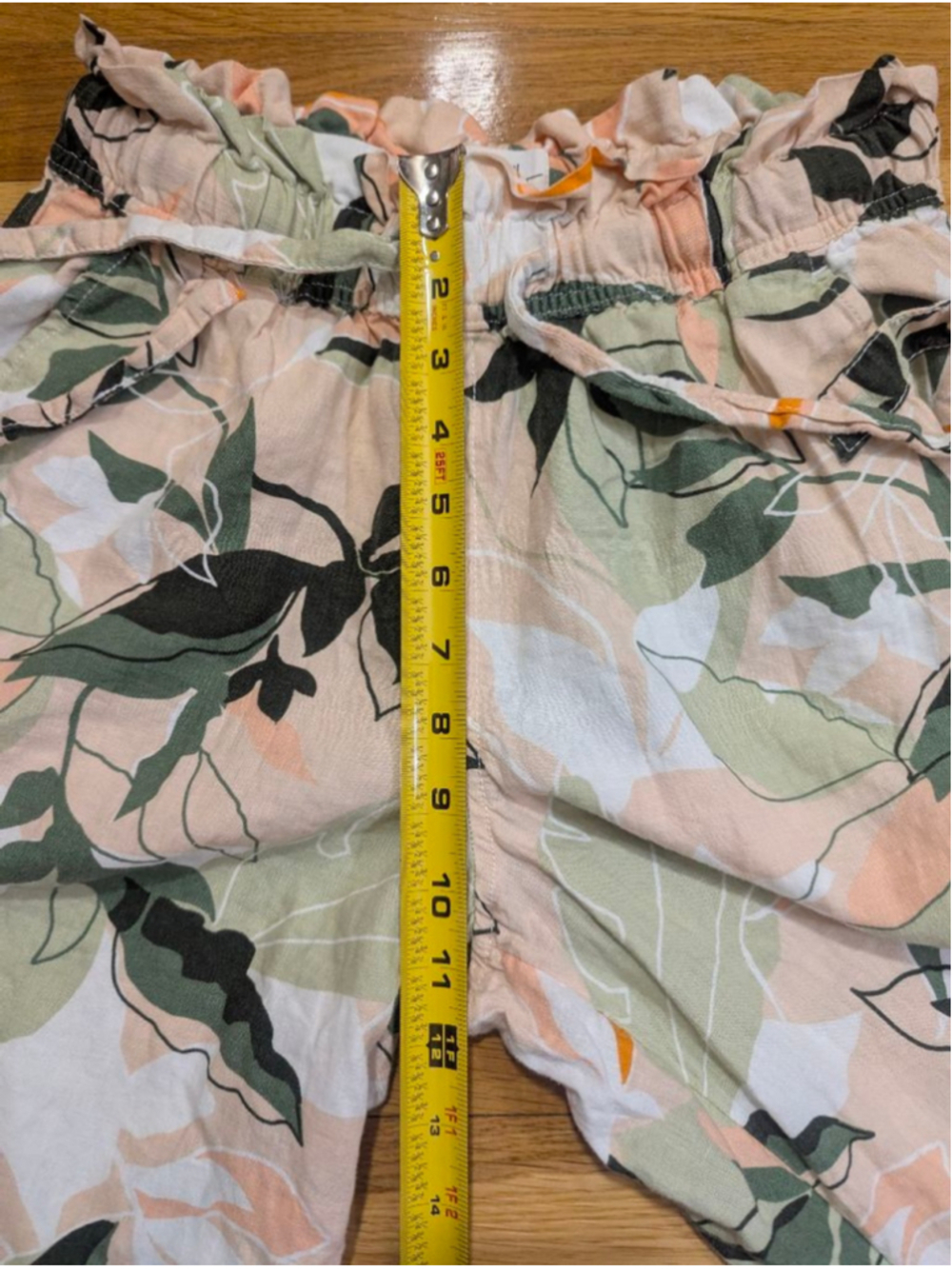 Nicole Miller Linen Wide Leg Pants Small Tropical Print - Picture 7 of 12